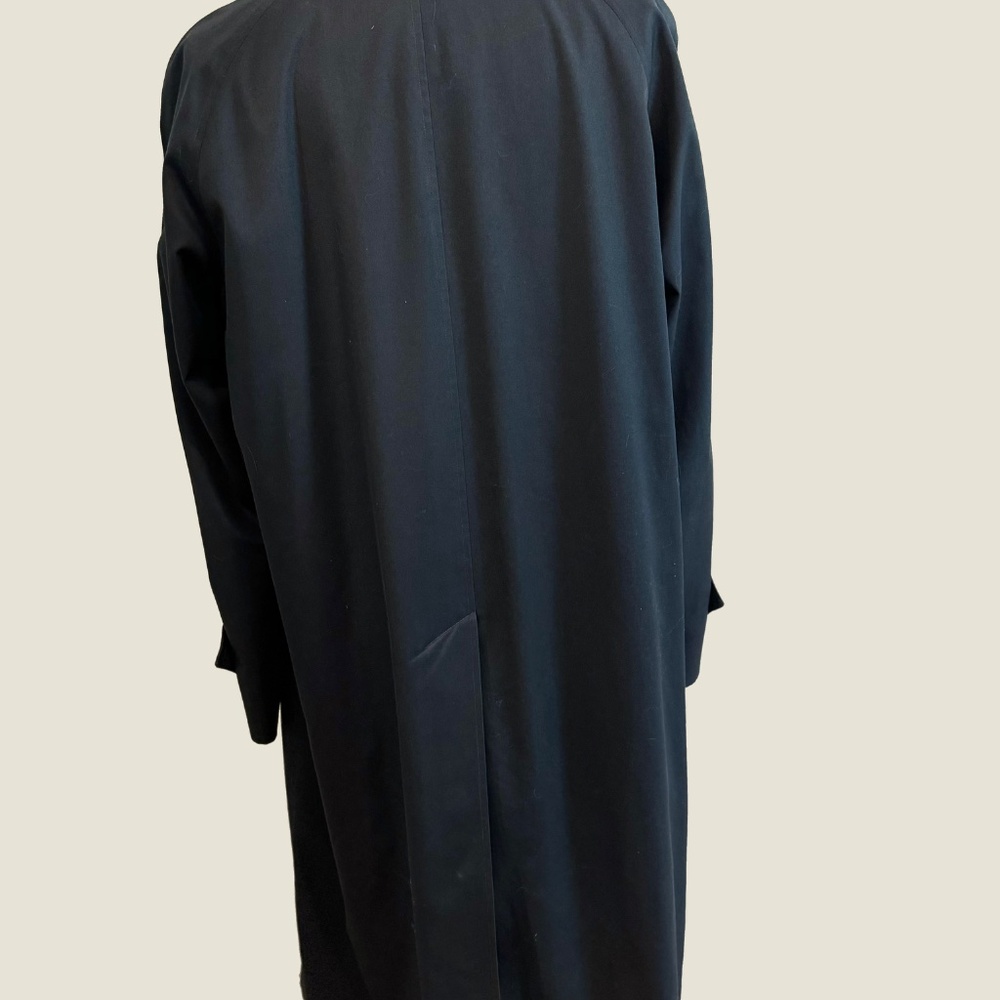 Men's Burberry Navy Trench Coat - Picture 4 of 8